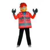 LEGO Byggarbetare Barn Maskeraddräkt - Small