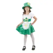 Leprechaunflicka Barn Maskeraddräkt - Small