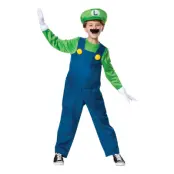 Luigi Deluxe Barn Maskeraddräkt - Large