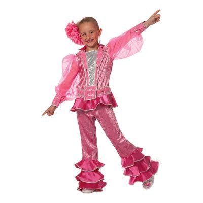 Mama Mia Rosa Barn Maskeraddräkt - 9-10 år