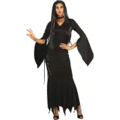 Maskeraddräkt Lång svart klänning Halloween - Leksaksaffären -  Leksaksaffären