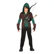 Medeltida Bågskytt Barn Maskeraddräkt - Small