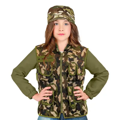 Militär Väst Kamouflage för Barn - Large