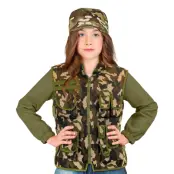 Militär Väst Kamouflage för Barn - X-Large