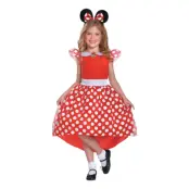 Mimmi Pigg Röd Barn Maskeraddräkt - X-Small