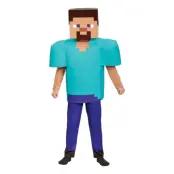 Minecraft Steve Deluxe Barn Maskeraddräkt - Large