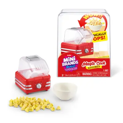 Mini Brands Magic Cook Kitchen Röd Popcornmaskin - Mini Brands -  Leksaksaffären