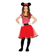 Mus Klänning Barn Maskeraddräkt - Large