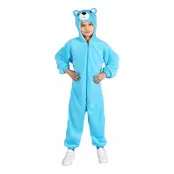 Onesie Blå Björn Barn Maskeraddräkt - Medium