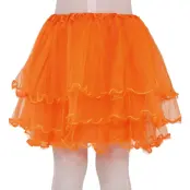 Orange Volangkjol Barn - One size
