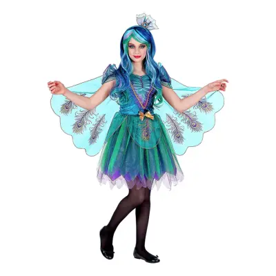 Påfågel Barn Maskeraddräkt - X-Large