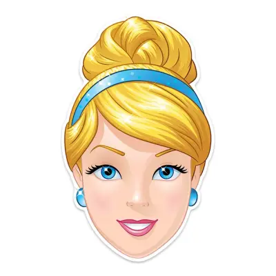 Pappmask Askungen Barn - One size