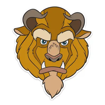 Pappmask Odjuret Barn - One size