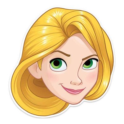 Pappmask Rapunzel Barn - One size