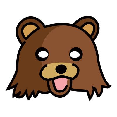 Pedobear Pappmask - One size
