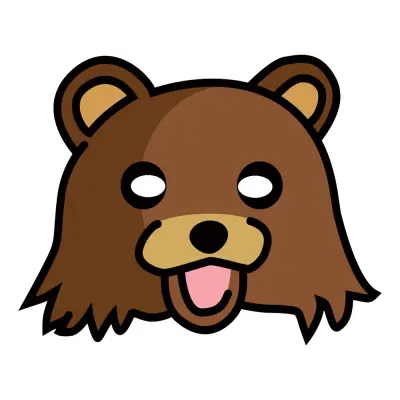 Pedobear Pappmask - One size