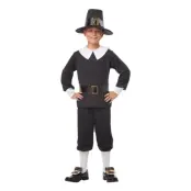 Pilgrim Pojke Barn Maskeraddräkt - Large