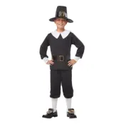 Pilgrim Pojke Barn Maskeraddräkt - Small