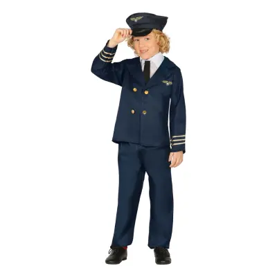 Pilot Barn Maskeraddräkt - X-Small