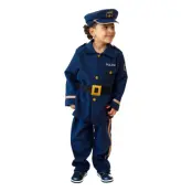 Polis Barn Maskeraddräkt - Medium