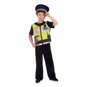 Polis med Väst Barn Maskeraddräkt - Small