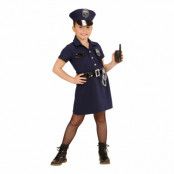Polisklänning Barn Maskeraddräkt - Small