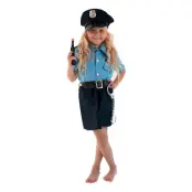 Polisofficer Klänning Barn Maskeraddräkt - X-Small