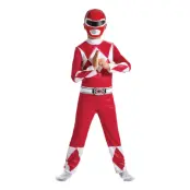Power Ranger Röd Barn Maskeraddräkt - X-Small