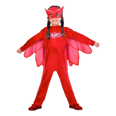 Pyjamashjältarna Ugglis Barn Maskeraddräkt - Small