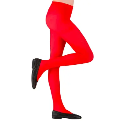 Röda Strumpbyxor för Barn - Large