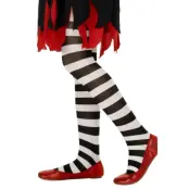 Randiga Tights Barn Svart/Vit