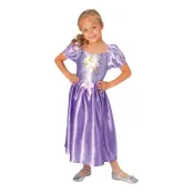 Rapunzel Barn Paljettklänning Maskeraddräkt - Medium