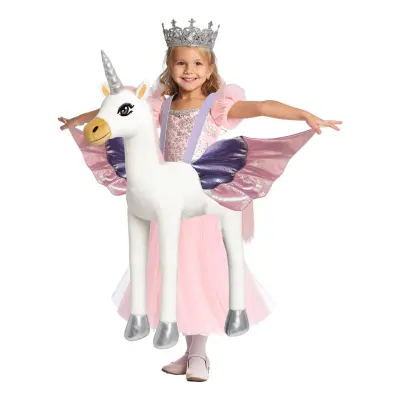 Ridande Unicorn Barn Maskeraddräkt - One size