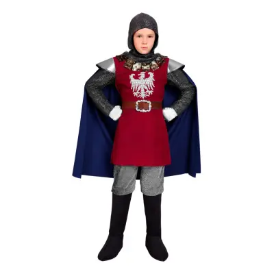 Riddare Röd Barn Maskeraddräkt - X-Small