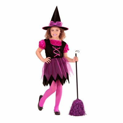 Rosa Häxa Barn Maskeraddräkt - Small