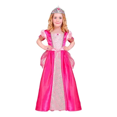 Rosa Prinsessa Barn Maskeraddräkt - X-Small