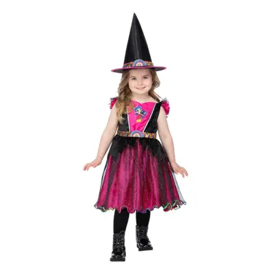 Sanna och Regnbågslandet Häxa Barn Maskeraddräkt - Medium