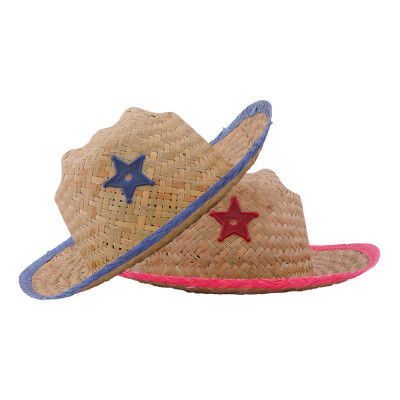Sheriffhatt med Stjärna Barn - Röd