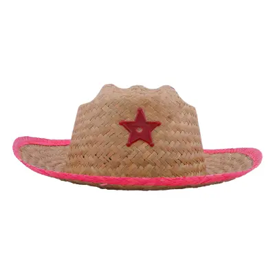 Sheriffhatt med Stjärna Barn - Röd