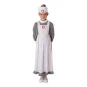 WW1 Sjuksköterska Barn Maskeraddräkt - Medium