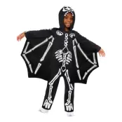 Skelett med Vingar Barn Maskeraddräkt - Small