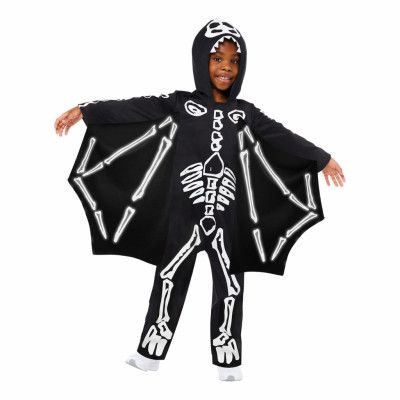 Skelett med Vingar Barn Maskeraddräkt - X-Large