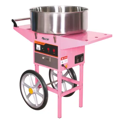 Sockervaddsmaskin med Vagn Rosa
