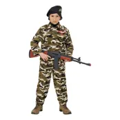 Soldat Kamouflage Barn Maskeraddräkt - XX-Large