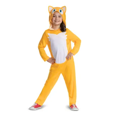 Sonic Tails Utklädning Jumpsuit : Model - M (7-8 år) - Sonic -  Leksaksaffären