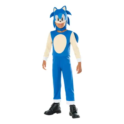 Sonic the Hedgehog Deluxe Barn Maskeraddräkt - Small