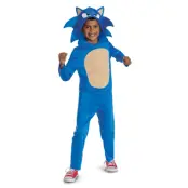 Sonic Utklädning Jumpsuit : Model - M (7-8 år)