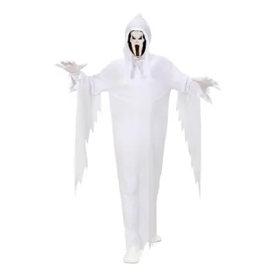 Vitt Spöke Barn Maskeraddräkt - XX-Large