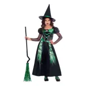 Spindelhäxa Barn Maskeraddräkt - Medium