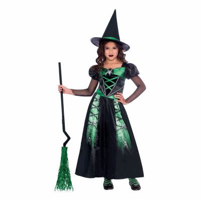 Spindelhäxa Barn Maskeraddräkt - Medium